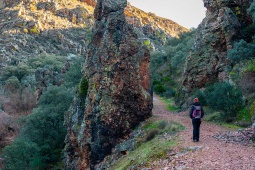 Hiker in Cabañeros National Park