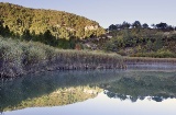 Vista da lagoa de Taravilla (Guadalajara, Castilla-La Mancha)