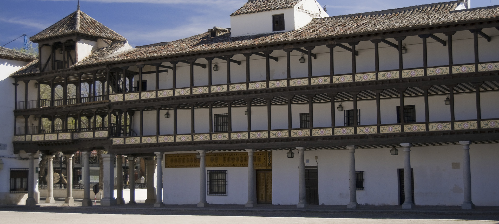 Plaza Mayor square in Tembleque (Toledo, Castilla-La Mancha)