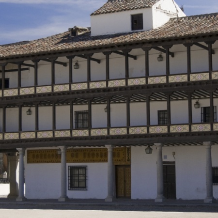 Plaza Mayor square in Tembleque (Toledo, Castilla-La Mancha)