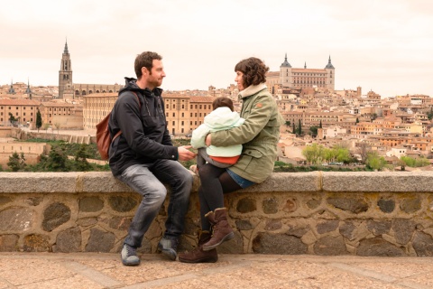 Família no mirante do Vale de Toledo, Castilla-La Mancha