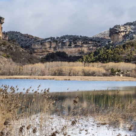 "Blick auf die Lagune von Uña (Cuenca, Kastilien-La Mancha) "
