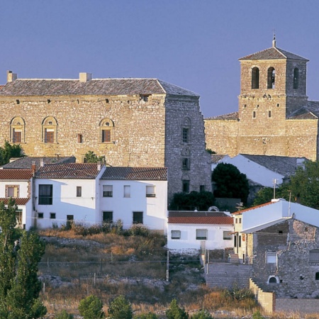 Panoramic view of Villaescusa de Haro (Cuenca, Castilla-La Mancha)