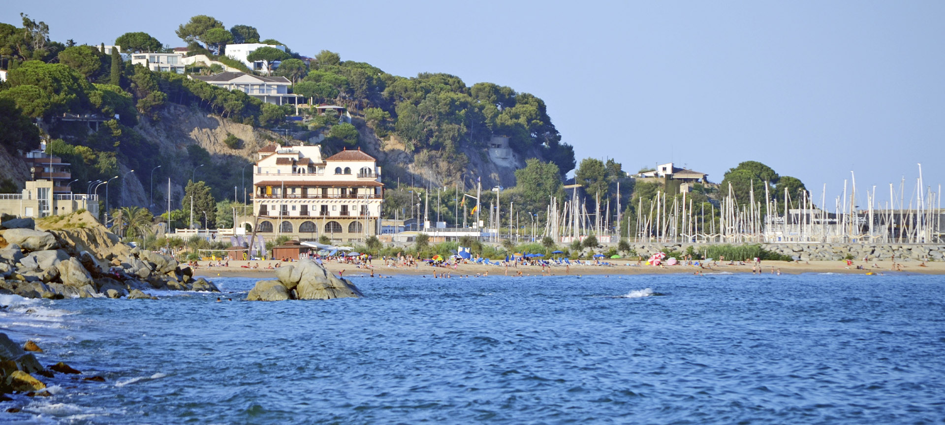Widok na Arenys de Mar (Barcelona, Katalonia)