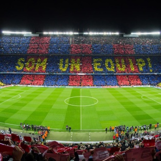 Vue panoramique du Spotify Camp Nou. Barcelone