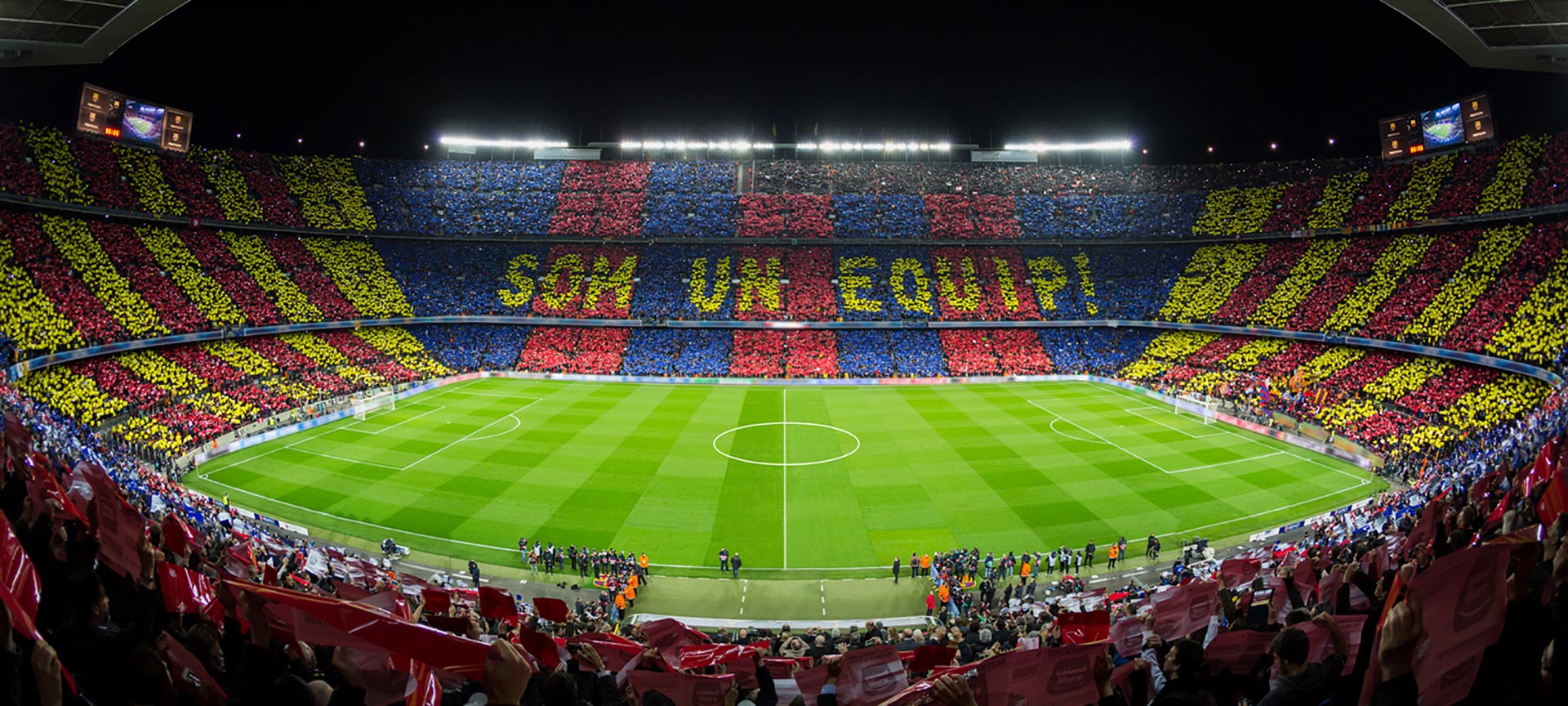Imagem panorâmica do Spotify Camp Nou. Barcelona Imagem panorâmica do Spotify Camp Nou. Barcelona