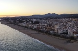 Vista aérea de Canet de Mar (Barcelona, Cataluña)