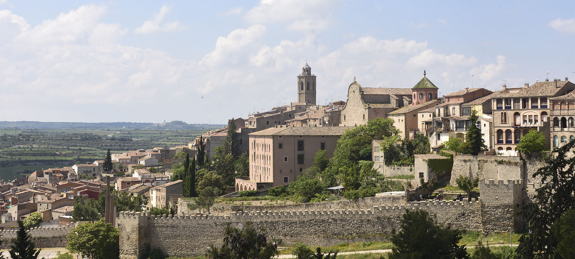 Panoramic view of Cervera (Lleida, Catalonia)