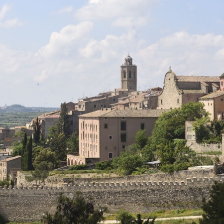 Panoramic view of Cervera (Lleida, Catalonia)