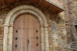 Widok kościoła w Tremp, Katalonia