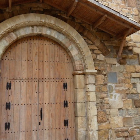 View of the church in Tremp, Catalonia