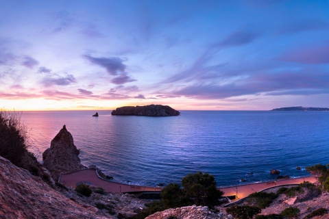 Reserva Natural de Illes Medes en L'Estartit. Girona, Cataluña