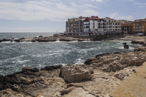 View of L’Escala in Girona (Catalonia)