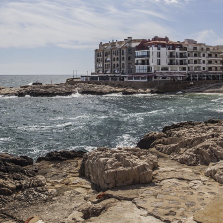 Veduta di L'Escala, a Girona (Catalogna)