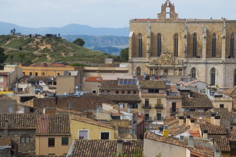 Vista panorámica de Montblanc (Tarragona, Cataluña)