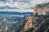 Widok z Montserrat. Barcelona