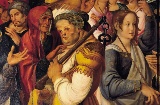 Detalhe central do quadro 'Sant Feliu prisioneiro'. Óleo sobre tela. Museu de Arte. Girona