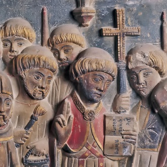 Relieve de retablo de la Seu d'Urgell. Museo Diocesano de la Catedral de la Seu d'Urgell