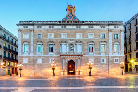 カタルーニャ州政府庁舎。バルセロナ