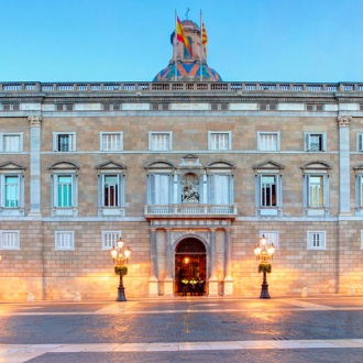 カタルーニャ州政府庁舎。バルセロナ