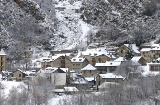 Panorâmica de Erill la Vall, em Lleida (Catalunha)