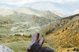 Пейзаж в Пиренейских горах: поселок Тауль (провинция Льейда)