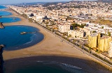 Vista aérea da praia de Cunit, Tarragona