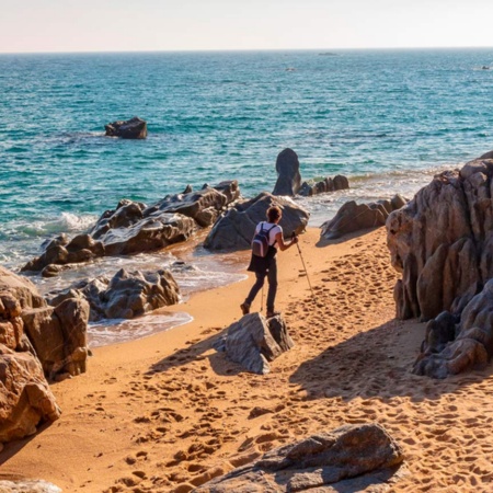 Turysta na Platja d