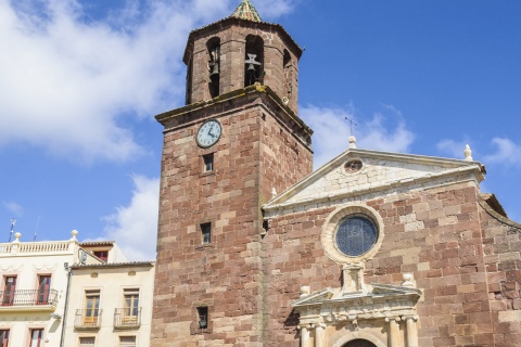 Iglesia de Santa María, en Prades (Tarragona, Cataluña)