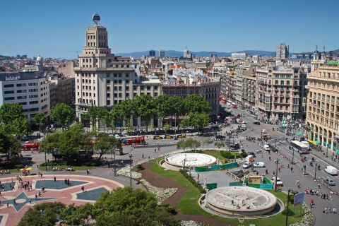 Place de Catalunya. Barcelone