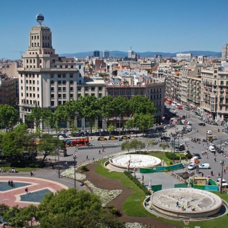 Plaça de Catalunya square. Barcelona