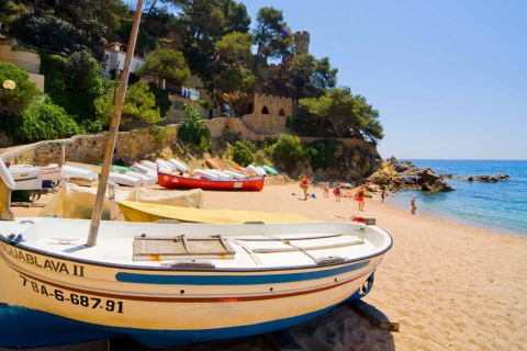 Cala Sa Caleta em Lloret de Mar. Girona