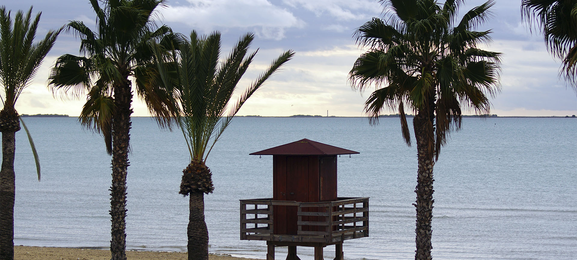 Platja El Garbí beach in Sant Carles de la Ràpita (Tarragona, Catalonia)