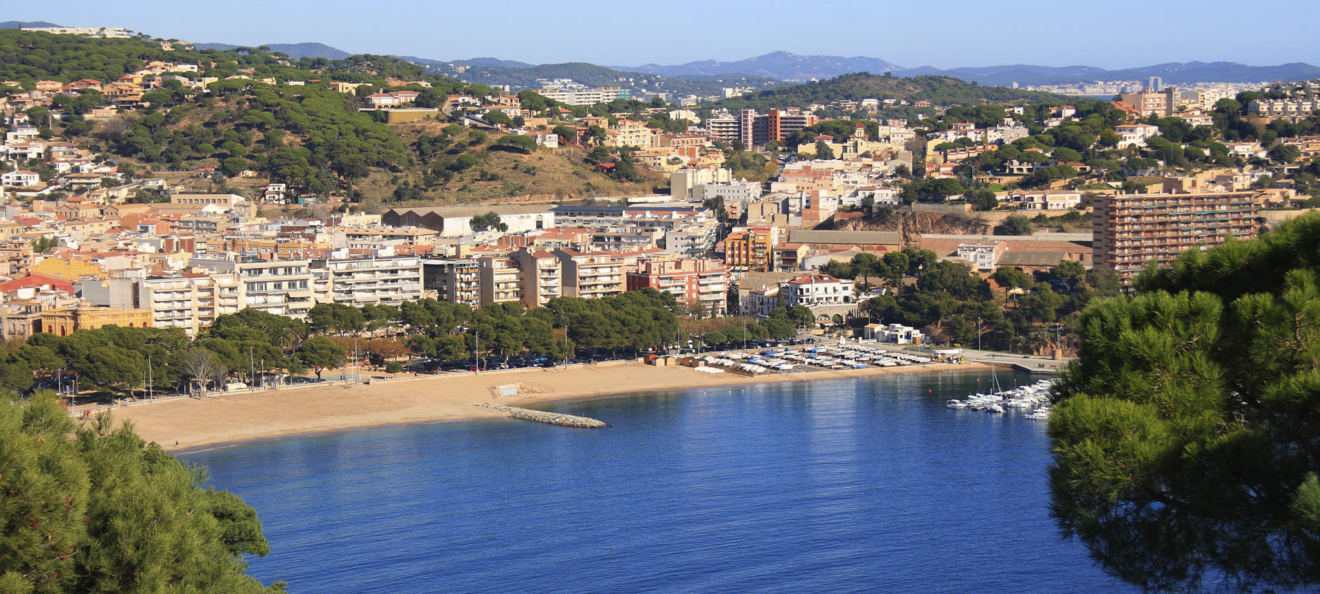 View of Sant Feliu de Guíxols in Girona (Catalonia)