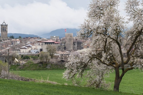Vue de Santa Coloma de Queralt (province de Tarragone, Catalogne)