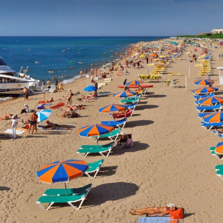 Santa Susanna Beach in the province of Barcelona (Valencian Community)