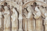 Detalhe de sepulcro no museu do mosteiro de Poblet. Tarragona