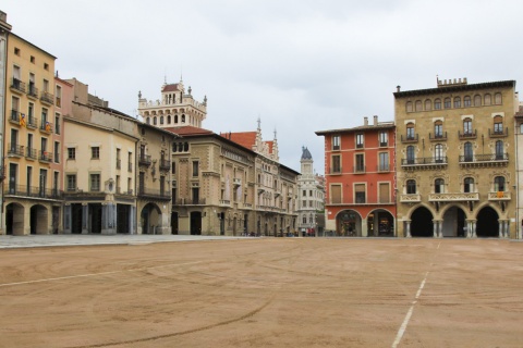 Plaza Mayor square in Vic (Barcelona, Catalonia)