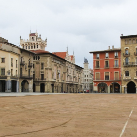 Plaza Mayor square in Vic (Barcelona, Catalonia)