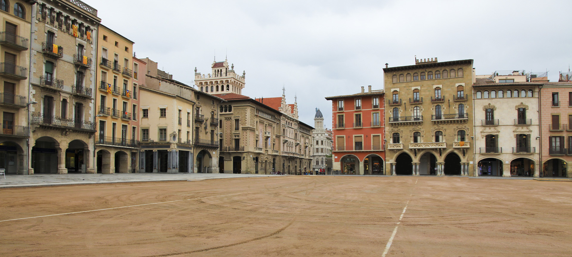 Plaza Mayor square in Vic (Barcelona, Catalonia)