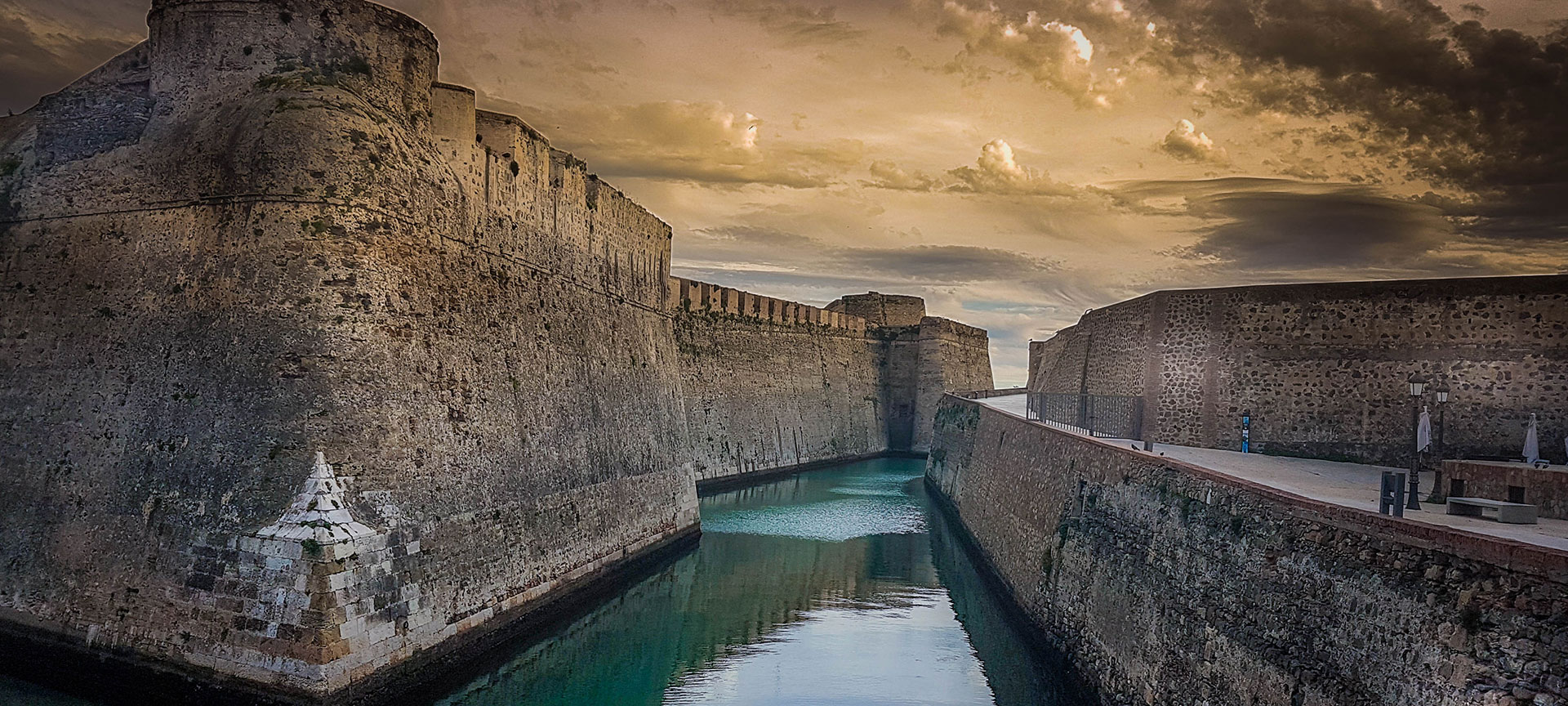 Moat of the royal walls of Ceuta
