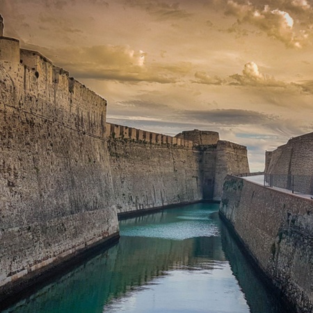 Moat of the royal walls of Ceuta