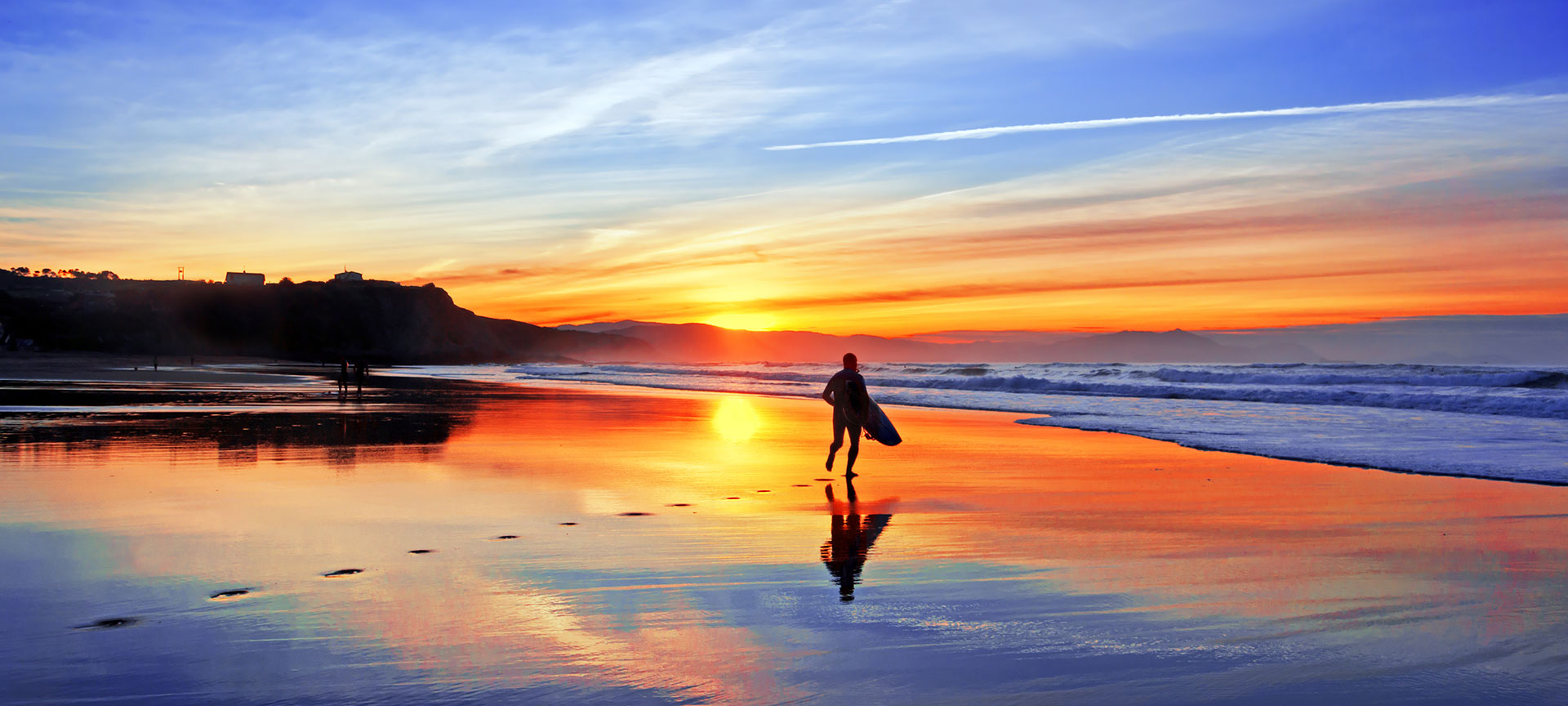 Surfing in Spain