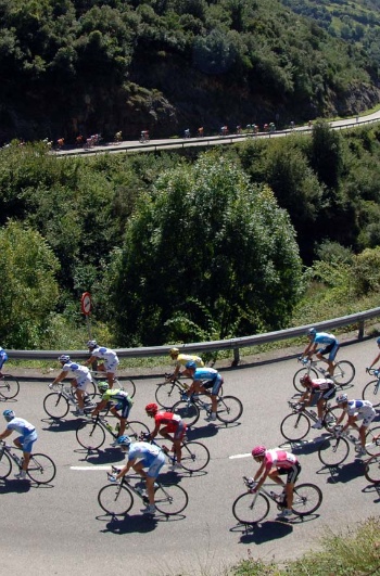 Mountain stage in The Vuelta a España