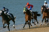 Horse races on the beach