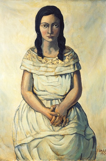 サルバドール・ダリ『アンナ・マリアの肖像』1924年。キャンバス地油彩、102x76cm。アルス・カザクベルタ・マルサンス