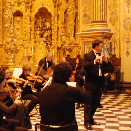 View of one of the concerts in the emblematic Sacred Chapel of El Salvador in Úbeda, during the 25th edition of the Festival.