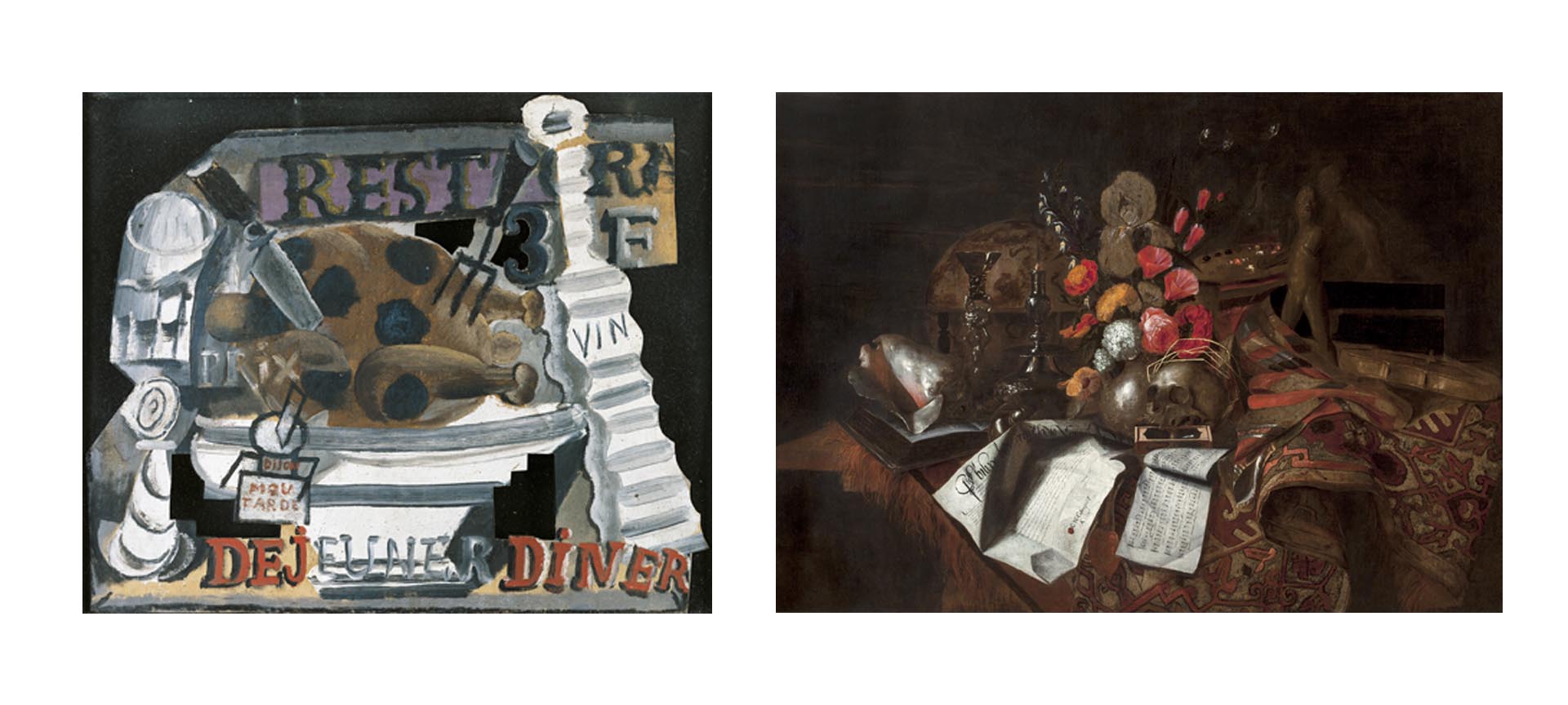 ‘Restaurant’ by Picasso and ‘Vanitas’ by Cornelius Norbertus Gijsbrechts