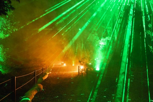 Christmas garden lit up in a previous edition in Stuttgart