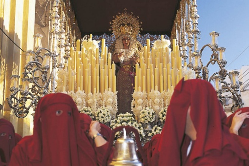 One of the processional sculptures during Easter Week in Malaga